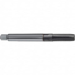 Guhring - M12x1.50 Metric 5 Flute 6HX Plug Spiral Flute Tap - Solid Carbide, TiCN Finish, 100mm OAL, Right Hand Flute, Right Hand Thread, D4/D5, Series 1161 - Americas Industrial Supply