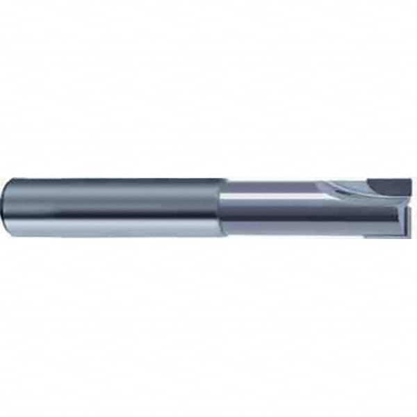 Guhring - 4mm, 2 Flute, Single End, Polycrystalline Diamond (PCD), 0.1mm Corner Radius End Mill - 51mm OAL, 2-4° Helix, Right Hand Flute, 6mm LOC, Right Hand Cut, 6.4mm Extended Reach - Americas Industrial Supply