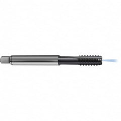 Guhring - 5/8-18 UNF 2BX 4 Flute TiCN Finish High Speed Steel Straight Flute Standard Hand Tap - Modified Bottoming, Right Hand Thread, 3.937" OAL, H5/H6 Limit, Through Coolant - Americas Industrial Supply