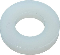 Made in USA - 1/4" Screw, Grade 6/6 Nylon Standard Flat Washer - 6.53mm ID x 1" OD, 2.36mm Thick - Americas Industrial Supply