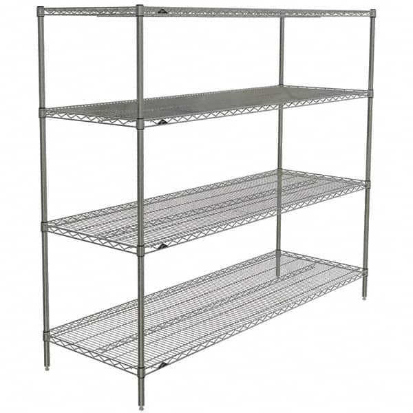 Metro - 2,000 Lb Capacity 4 Shelf Wire Shelving - Starter Unit - Americas Industrial Supply