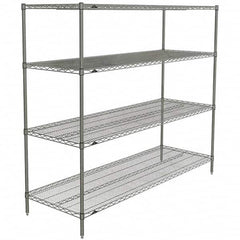 Metro - 2,000 Lb Capacity 4 Shelf Wire Shelving - Starter Unit - Americas Industrial Supply