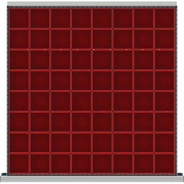 LISTA - 64-Compartment Drawer Divider Layout for 2.17" High Drawers - Americas Industrial Supply