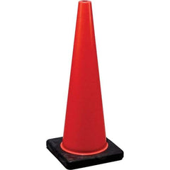 NMC - 18" High, Orange Traffic Cone - 10-1/2" Base Width, Rubber - Americas Industrial Supply