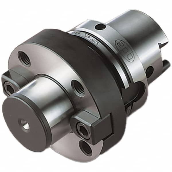 Seco - HSK125 Taper Shank 60mm Pilot Diam Shell Mill Holder - 96mm Flange to Nose End Projection, 129mm Nose Diam, Through-Spindle Coolant - Exact Industrial Supply