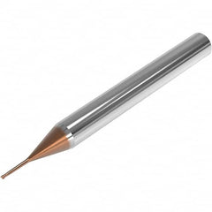 Seco - 0.8mm, 2 Flute, Single End, Solid Carbide, 0.1mm Corner Radius End Mill - 40mm OAL, 28° Helix, Right Hand Flute, 0.6mm LOC, Right Hand Cut, 7mm Extended Reach - Americas Industrial Supply