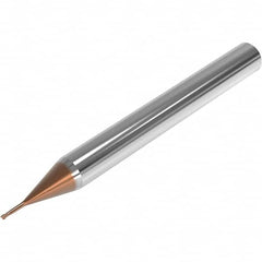 Seco - 0.8mm, 2 Flute, Single End, Solid Carbide, 0.1mm Corner Radius End Mill - 40mm OAL, 28° Helix, Right Hand Flute, 0.6mm LOC, Right Hand Cut, 4mm Extended Reach - Americas Industrial Supply