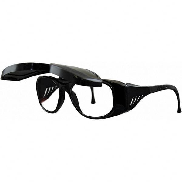 Sellstrom - Green Lenses, Framed Welding Glasses - Scratch Resistant, Black Frame, Size Universal, Wrap Around - Americas Industrial Supply