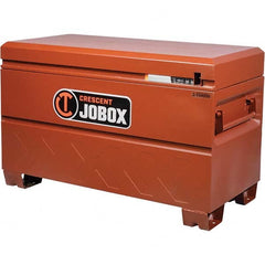 Job Site Tool Box: Job Site Padlock, Steel, Brown