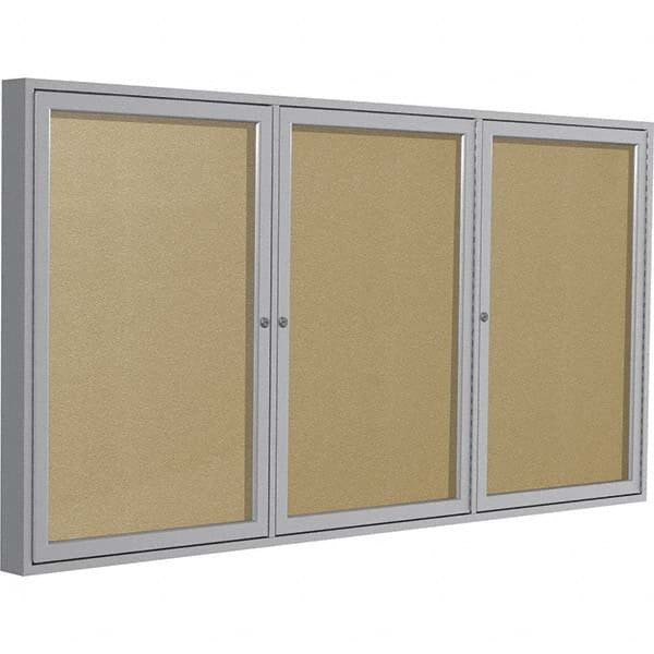 Ghent - Cork Bulletin Boards Style: Enclosed Outdoor Bulletin Board Color: Caramel - Americas Industrial Supply