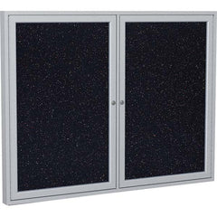 Ghent - Cork Bulletin Boards Style: Enclosed Recycled Rubber Bulletin Board Color: Confetti - Americas Industrial Supply