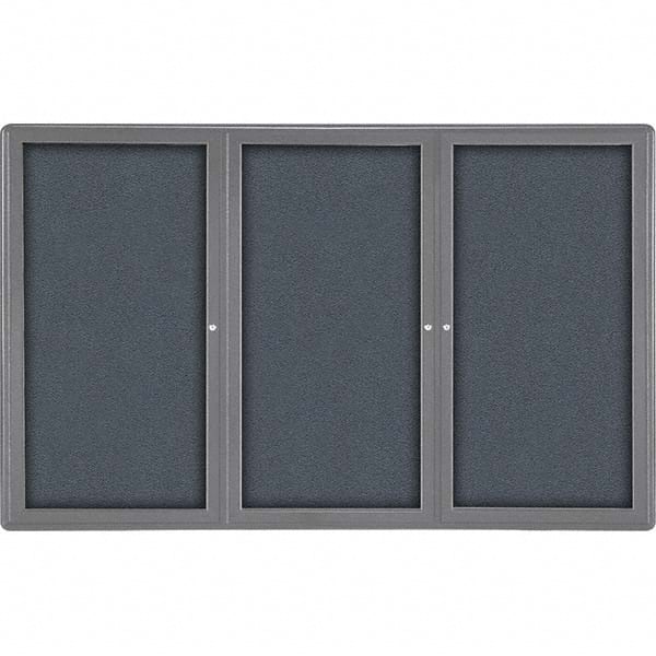 Ghent - Cork Bulletin Boards Style: Enclosed Fabric Bulletin Board Color: Gray - Americas Industrial Supply