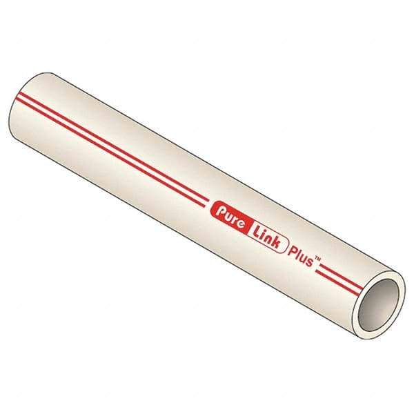 Mueller Industries - 0.671" ID x 7/8" OD, 20' Long, PEX-A Tube - Natural with Red Print, 100 Max psi - Americas Industrial Supply