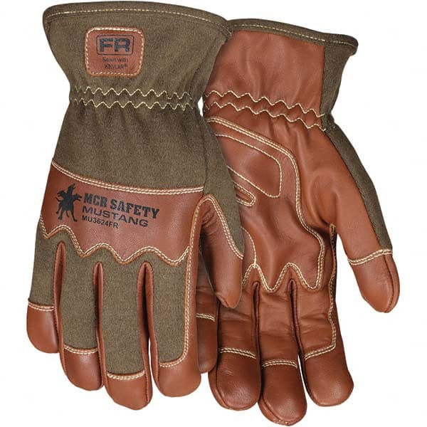MCR Safety - Size M Goatskin Work Gloves - Americas Industrial Supply