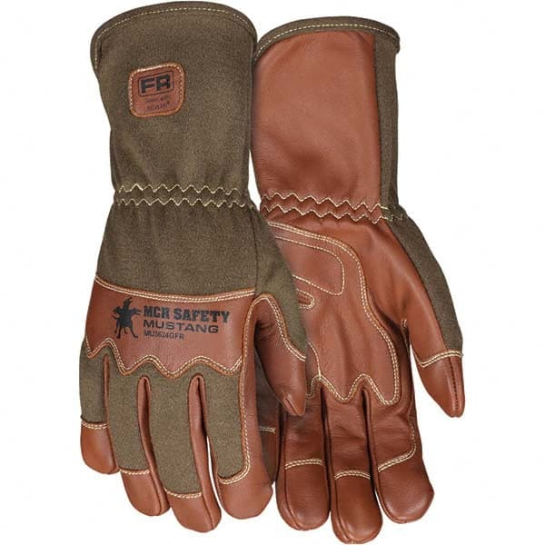 MCR Safety - Size L Goatskin Work Gloves - Americas Industrial Supply