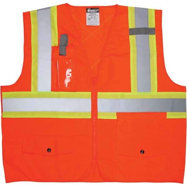 MCR Safety - High Visibility Vests Vest Style: Surveyor's Vest Type: Hi Visibility - Americas Industrial Supply
