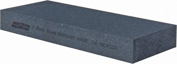 Norton - 5" Long x 2" Wide x 5/8" Thick, Silicon Carbide Sharpening Stone - Rectangle, Fine Grade - Americas Industrial Supply