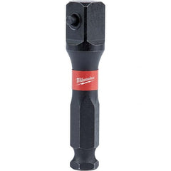 Milwaukee Tool - Socket Adapters & Universal Joints Type: Impact Adapter Male Size: 7/16 Socket Drive to 1/2 Hex - Americas Industrial Supply