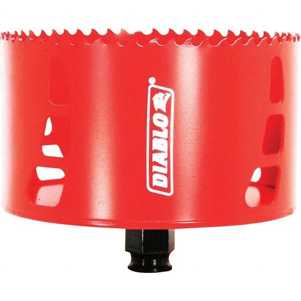 Freud - 4-1/2" Diam, 2-3/8" Cutting Depth, Hole Saw - Bi-Metal Saw, Toothed Edge - Americas Industrial Supply