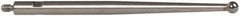 TESA Brown & Sharpe - 2mm Ball Diam, Carbide, Ball Test Indicator Contact Point - 1-7/16" Contact Point Length, Use with Brown & Sharpe BesTest 599 Series - Americas Industrial Supply