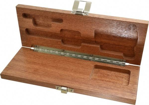 TESA Brown & Sharpe - Wood Caliper Case - 1 Piece, For Use with T-Bar Depth Base Attachments & Tri-Cal Universal Vernier Calipers - Americas Industrial Supply