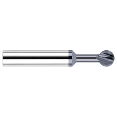Undercutting End Mills - 0.0781″ (5/64″) Cutter Diameter × 0.1560″ (5/32″) Neck Length × 300° Carbide Undercutting End Mill, 2 Flutes, AlTiN Coated