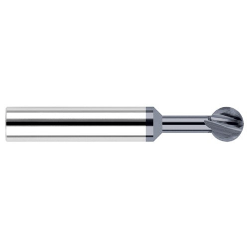 Undercutting End Mills - 0.0781″ (5/64″) Cutter Diameter × 0.0930″ (3/32″) Neck Length × 300° Carbide Undercutting End Mill, 2 Flutes, AlTiN Coated