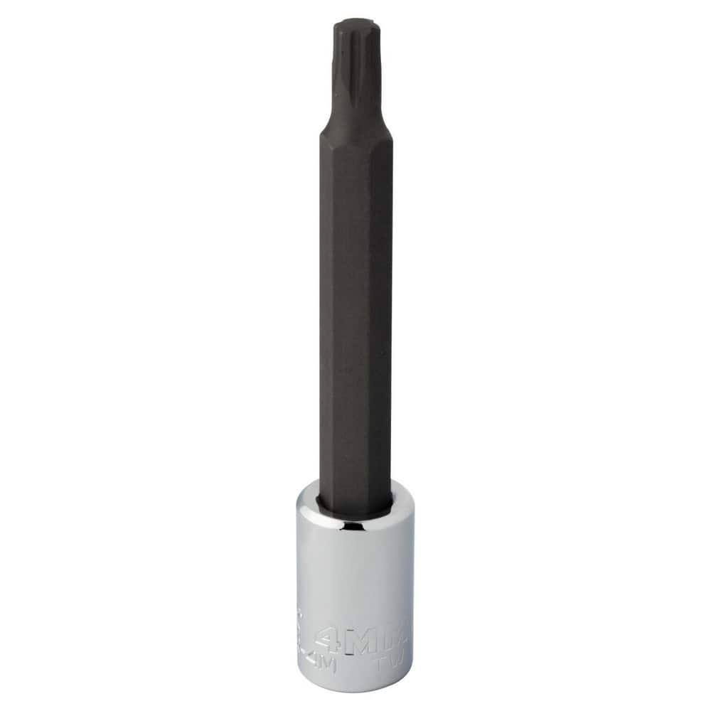 Hand Hex & Torx Bit Sockets; Socket Type: Hex Bit Socket; Tool Type: Hex Bit Socket; Hex Size (mm): 4.000; Bit Length (Inch): 2-3/4; Bit Length: 2.75 in; Insulated: No; Material: Steel; Finish: Chrome-Plated; Overall Length (Inch): 2-3/4 in; Non-sparking: