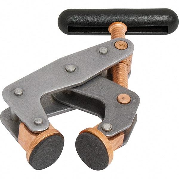 Kant Twist - 1,500 Lb, 3" Max Opening, 1-1/4" Open Throat Depth, 1-3/4" Closed Throat Depth, Cantilever Clamp - Polyethylene Jaw, T-Handle, 1-7/8" Max Width - Americas Industrial Supply