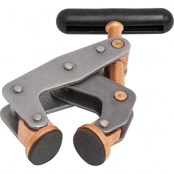 Kant Twist - 350 Lb, 1" Max Opening, 1/2" Open Throat Depth, 1/2" Closed Throat Depth, Cantilever Clamp - Polyethylene Jaw, T-Handle, 1/2" Max Width - Americas Industrial Supply