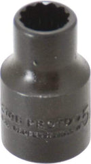 Proto - 5/16", 3/8" Drive, Standard Hand Socket - 12 Points, 1-3/32" OAL, Alloy Steel, Black Finish - Americas Industrial Supply