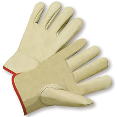 Select Grain Cowhide Leather Drivers Gloves Large - Americas Industrial Supply