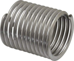 Heli-Coil - 1-1/2 - 6 UNC, 2-1/4" OAL, Free Running Helical Insert - 11-1/2 Free Coils, Tanged, 304 Stainless Steel, Bright Finish, 1-1/2D Insert Length - Americas Industrial Supply