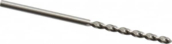 Guhring - 1.9mm 130° High Speed Steel Jobber Drill - Bright Finish, Right Hand Cut, Parabolic Flute, Straight Shank, 1-13/16" OAL, Standard Point - Americas Industrial Supply