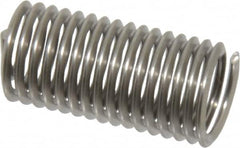 Heli-Coil - M8x1.25 Metric Coarse, 24mm OAL, Free Running Helical Insert - 16-1/8 Free Coils, Tanged, 304 Stainless Steel, Bright Finish, 3D Insert Length - Exact Industrial Supply