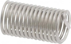 Heli-Coil - M5x0.80 Metric Coarse, 15mm OAL, Free Running Helical Insert - 15-1/8 Free Coils, Tanged, 304 Stainless Steel, Bright Finish, 3D Insert Length - Americas Industrial Supply