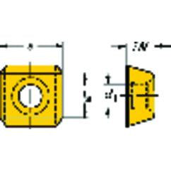 SDKX 15 06 08 Grade H13A Milling Insert - Americas Industrial Supply