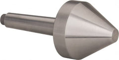 Riten - 2-1/8" Head Diam, Hardened Tool Steel Bull Nose Point Solid Dead Center - 2MT Morse Taper, 2-1/8" Point Diam, 1.4" Point Length - Americas Industrial Supply