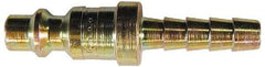 Coilhose Pneumatics - Hose Barb Industrial Pneumatic Hose Connector - Plated Steel, 3/8" Body Diam, 1/2" Hose ID - Americas Industrial Supply