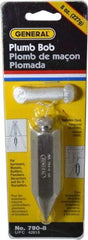 General - 4 Inch Long, 7/8 Inch Diameter Steel Plumb Bob - 8 Ounce - Americas Industrial Supply