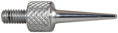 Mitutoyo - M2.5x0.45, 5mm Ball Diam, Carbide Needle Contact Point - 15mm Contact Point Length, Use with AGD 1,2,3,4 - Americas Industrial Supply