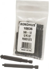 Bondhus - Hex Driver Sets - MP 5/64-1/2" 12PC POWER BIT SET-BONDHUS - Americas Industrial Supply