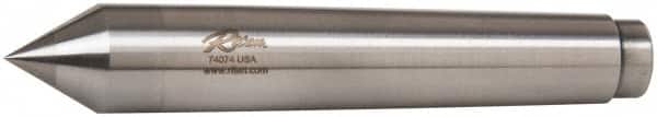 Riten - 0.72" Head Diam, Carbide-Tipped Steel Standard Point Half Dead Center - B&S 7 Brown & Sharpe Taper, 0.72" Point Diam, 1-1/8" Point Length, 4-3/8" OAL - Americas Industrial Supply