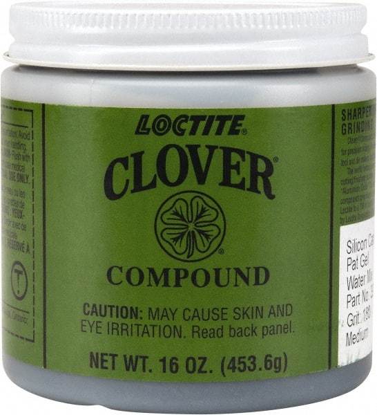 Loctite - 1 Lb Water Soluble Compound - Compound Grade Very Fine, 180 Grit, Black & Gray, Use on General Purpose - Americas Industrial Supply