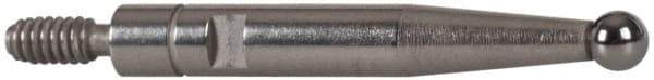INTERAPID - 0.08" Ball Diam, Carbide, Ball Test Indicator Contact Point - 0.65" Contact Point Length, Use with Brown & Sharpe Interapid 312 Dial Test Indicators (Except 74.111965 & 74.111958) - Americas Industrial Supply