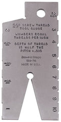 TESA Brown & Sharpe - Steel Acme Thread Screw Checker - 29° Thread Angle - Americas Industrial Supply