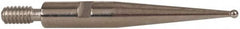 INTERAPID - 0.031" Ball Diam, Carbide, Ball Test Indicator Contact Point - 0.65" Contact Point Length, Use with Brown & Sharpe Interapid 312 Dial Test Indicators (Except 74.111965 & 74.111958) - Americas Industrial Supply