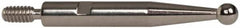 INTERAPID - 0.08" Ball Diam, Steel, Ball Test Indicator Contact Point - 0.65" Contact Point Length, Use with Brown & Sharpe Interapid 312 Dial Test Indicators (Except 74.111965 & 74.111958) - Americas Industrial Supply