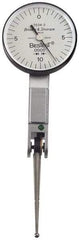TESA Brown & Sharpe - 0.02 Inch Range, 0.0005 Inch Dial Graduation, Horizontal Dial Test Indicator - 1-1/2 Inch White Dial, 0-10-0 Dial Reading, Accurate to 0.0005 Inch - Americas Industrial Supply