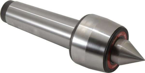 Rohm - MT6 Taper Shank, 4.134" Head Diam 2,500 Lb Capacity Live Center - 2,600 Max RPM, 3.217" Head Length, 1.9685" Point Diam, 2.264" Point Len, 7,700 Lb Max Workpc, 13.15" OAL, Standard Point - Americas Industrial Supply